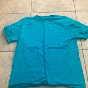 Teal Fruit of the Loom T-shirt